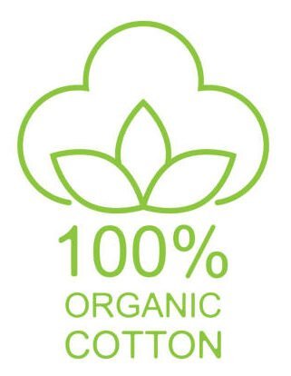 100% organic cotton icon line style. Vector